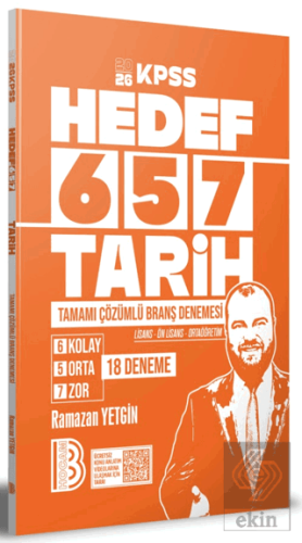 2026 KPSS Hedef 657 Tarih Tamamı Çözümlü Branş Denemesi