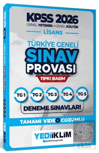 2026 KPSS Lisans GY-GK Türkiye Geneli Video Çözümlü Denemeler Kolektif