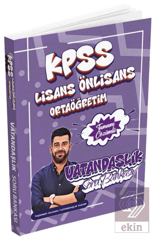 2026 KPSS Lisans Lise Ortaöğretim Ön Lisans Vatandaşlık Soru Bankası Ç