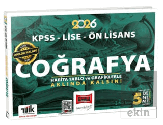2026 KPSS - Lise - Ön Lisans Akılda Kalan Coğrafya Harita Tablo ve Gra
