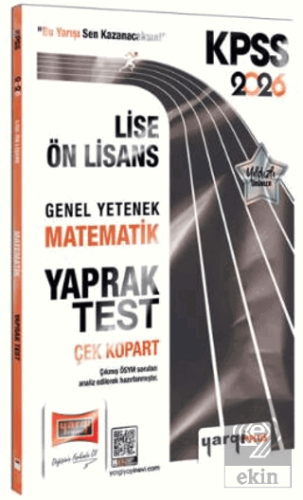 2026 KPSS Lise-Ön Lisans Genel Yetenek Matematik Çek Kopart Yaprak Tes