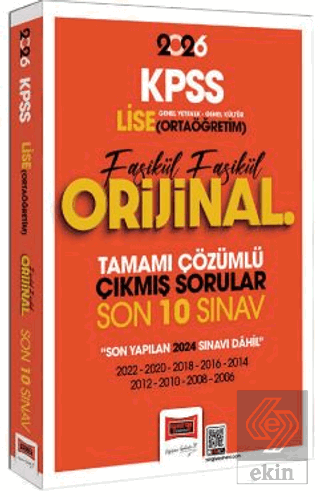 2026 KPSS Lise-Ortaöğretim GK-GY Fasikül Fasikül Orijinal Tamamı Çözüm