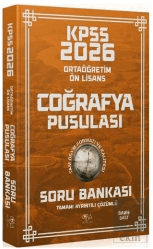 2026 KPSS Lise Ortaöğretim Ön Lisans Coğrafya Pusulası Soru Bankası Çö