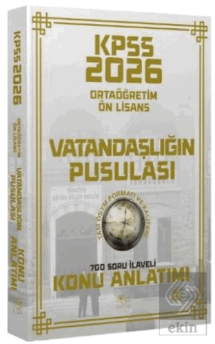 2026 KPSS Lise Ortaöğretim Ön Lisans Vatandaşlık Vatandaşlığın Pusulası Konu Anlatımı
