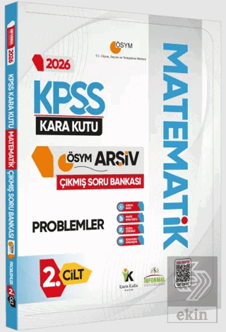 2026 KPSS Matematik Kara Kutu 2. Cilt Problemler ÖSYM Çıkmış Soru Bank