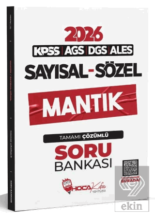 2026 KPSS MEB-AGS DGS ALES Sayısal Sözel Mantık Soru Bankası Çözümlü