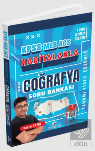 2026 KPSS MEB-AGS Haritalarla Coğrafya Tamamı Video Çözümlü Soru Bankası