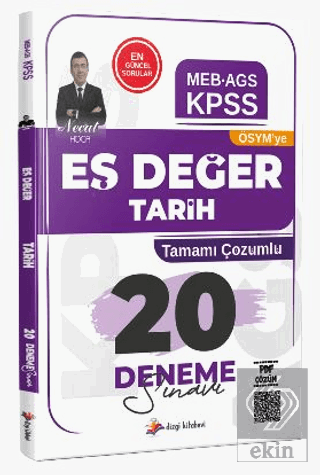 2026 KPSS MEB AGS ÖSYMYE Eş Değer Tarih Tamamı PDF Çözümlü 20 Deneme S