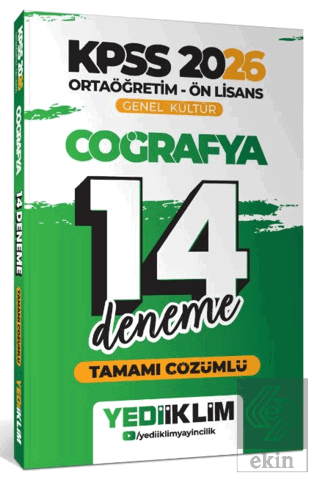 2026 KPSS Ortaöğretim Ön Lisans Genel Kültür Coğrafya Tamamı Çözümlü 1