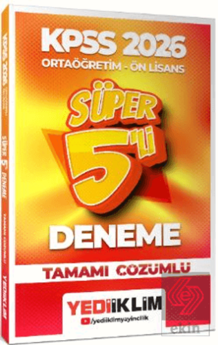 2026 KPSS Ortaöğretim - Önlisans Genel Yetenek Genel Kültür Tamamı Çöz