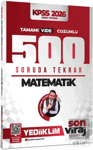 2026 KPSS Son Viraj Serisi Matematik Tamamı Video Çözümlü 500 Soruda G