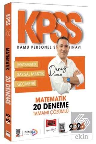 2026 KPSS Tamamı Çözümlü Matematik 20 Deneme