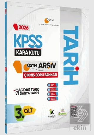 2026 KPSS Tarihin Kara Kutusu 3. Cilt ÖSYM Çıkmış Soru Havuzu Bankası Konu Özetli Dijital Çözümlü