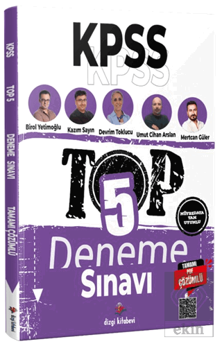 2026 KPSS TOP 5 Tamamı PDF Çözümlü Fasiküller Halinde 5 Deneme Sınavı