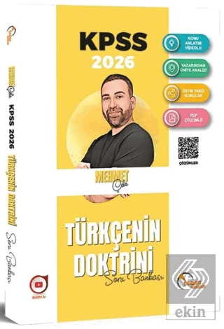2026 KPSS Türkçenin Doktrini Soru Bankası Çözümlü
