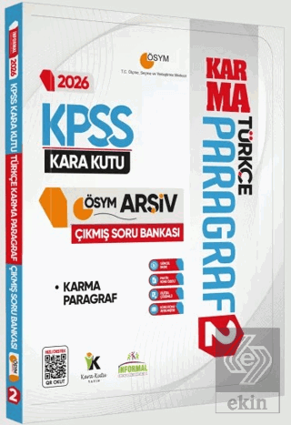 2026 KPSS Türkçenin Kara Kutusu PARAGRAF 2 KARMA ÖSYM Çıkmış Soru Bank