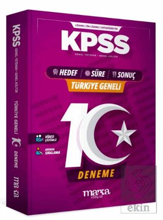 2026 KPSS Türkiye Geneli 10 Deneme Kolaydan Zora Hedef - Süre - Sonuç 