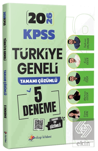 2026 KPSS Türkiye Geneli Tamamı PDF Çözümlü 5 Deneme Sınavı
