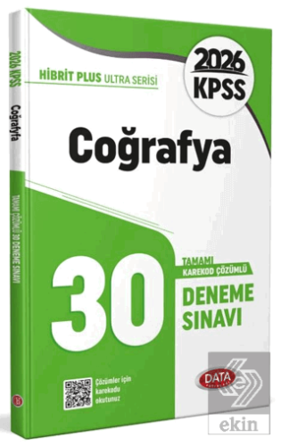 2026 KPSS Ultra Serisi Coğrafya 30 Deneme Sınavı