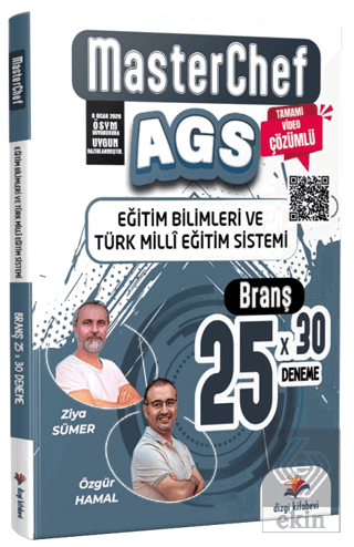 2026 MasterChef MEB AGS Eğitim Bilimleri ve Türk Milli Eğitim Sistemi 