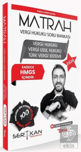 2026 MATRAH HMGS Vergi Hukuku, Vergi Usul Hukuku, Türk Vergi Sistemi S