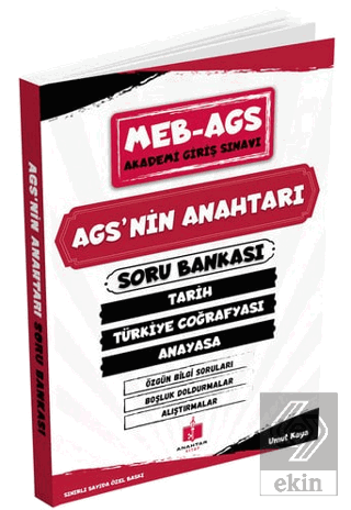 2026 MEB AGS AGSnin Anahtarı Soru Bankası Tarih, Türkiye Coğrafyası ve Anayasa