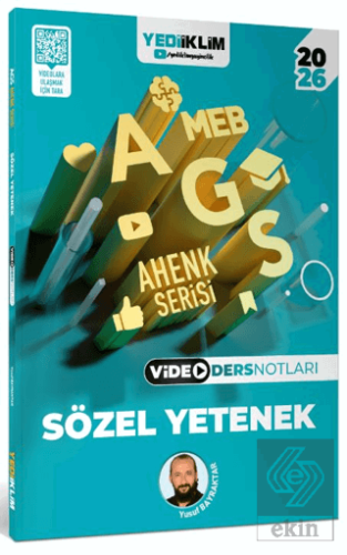 2026 MEB AGS Ahenk Serisi Sözel Yetenek Video Ders Notları