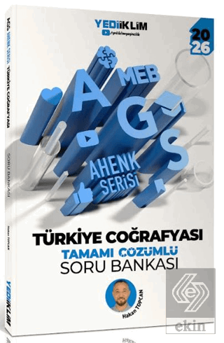 2026 MEB AGS Ahenk Serisi Türkiye Coğrafyası Tamamı Çözümlü Soru Bankası