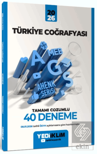 2026 MEB-AGS Ahenk Türkiye Coğrafyası Tamamı Çözümlü 40 Deneme