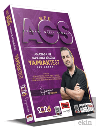 2026 MEB-AGS Anayasa ve Mevzuat Bilgisi Çek Kopart Yaprak Test