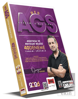 2026 MEB-AGS Anayasa ve Mevzuat Bilgisi Tamamı Çözümlü 40 Deneme