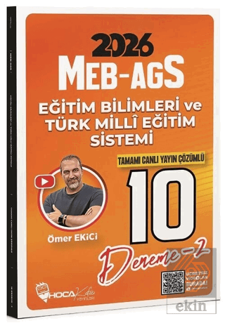 2026 MEB-AGS Eğitim Bilimleri ve Türk Milli Eğitim Sistemi 10 Deneme Ç