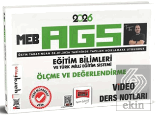2026 MEB-AGS Eğitim Bilimleri ve Türk Milli Eğitim Sistemi Ölçme ve Değerlendirme Video Ders Notları