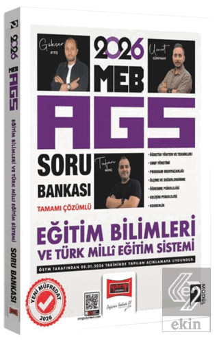 2026 MEB-AGS Eğitim Bilimleri ve Türk Milli Eğitim Sistemi Tamamı Çözümlü Soru Bankası Modül 2