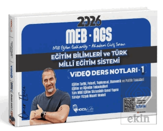 2026 MEB-AGS Eğitim Bilimleri ve Türk Milli Eğitim Sistemi Video Ders Notları - 1