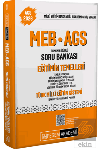 2026 MEB-AGS Eğitimin Temelleri Soru Bankası