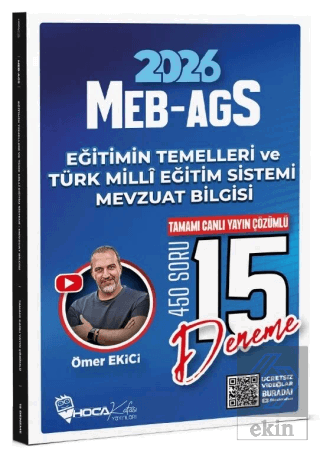 2026 MEB-AGS Eğitimin Temelleri ve Türk Milli Eğitim Sistemi, Mevzuat Bilgisi 15 Deneme Çözümlü