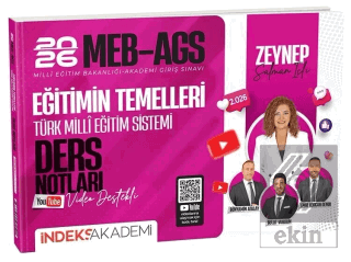 2026 MEB-AGS Eğitimin Temelleri ve Türk Milli Eğitim Sistemi Video Ders Notları