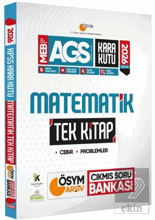 2026 MEB AGS Kara Kutu Matematik TEK KİTAP ÖSYM Arşiv Çıkmış Soru Bank