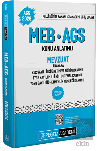2026 MEB-AGS Konu Anlatımlı Mevzuat