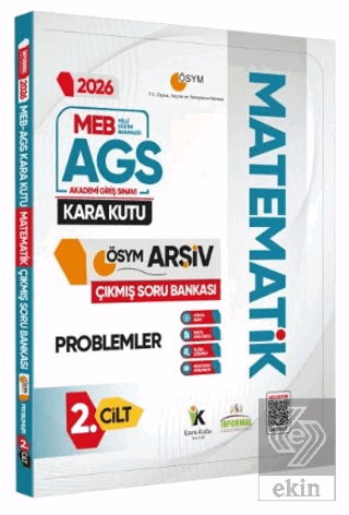 2026 MEB-AGS Matematik Kara Kutu 2. Cilt PROBLEMLER ÖSYM Çıkmış Soru B