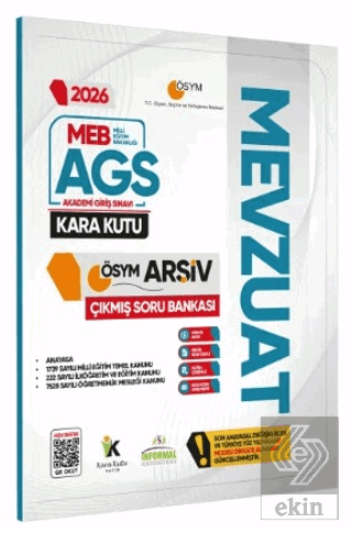 2026 MEB-AGS MEVZUAT Kara Kutu ÖSYM Çıkmış Soru Havuzu Bankası Konu Öz