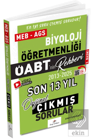 2026 MEB AGS ÖABT Biyoloji ÖABTnin Rehberi Konularına Göre Tasnif Edil