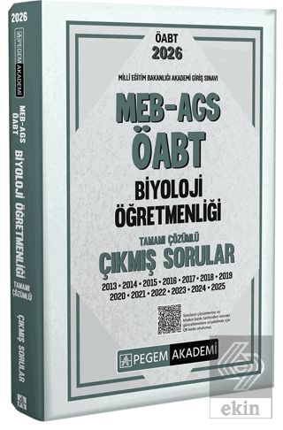 2026 MEB AGS ÖABT Biyoloji Öğretmenliği Tamamı Çözümlü Çıkmış Sorular