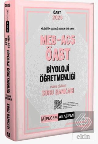 2026 MEB AGS ÖABT Biyoloji Öğretmenliği Tamamı Çözümlü Soru Bankası