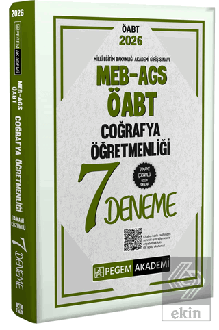 2026 MEB AGS ÖABT Coğrafya Öğretmenliği Tamamı Çözümlü 7 Deneme