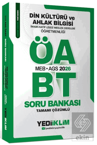 2026 MEB-AGS ÖABT Din Kültürü ve Ahlak Bilgisi Öğretmenliği Tamamı Çöz