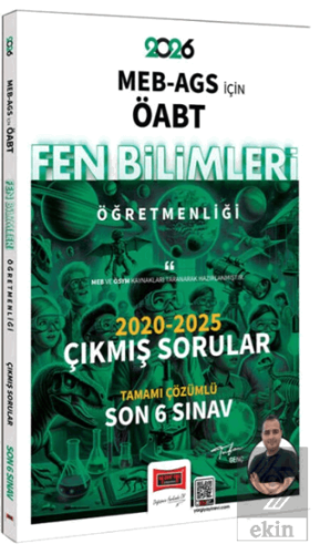 2026 MEB-AGS ÖABT Fen Bilimleri Öğretmenliği 2020-2025 Tamamı Çözümlü 