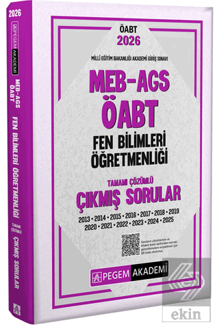 2026 MEB AGS ÖABT Fen Bilimleri Öğretmenliği Tamamı Çözümlü Çıkmış Sorular
