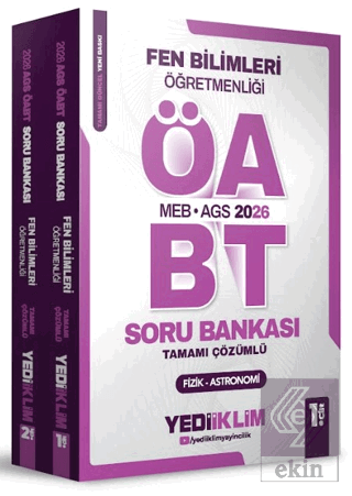 2026 MEB AGS ÖABT Fen Bilimleri Öğretmenliği Tamamı Çözümlü Soru Banka